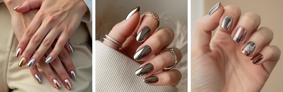Metallic manicure